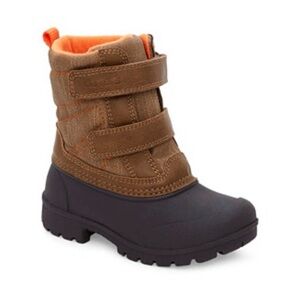 Carter's Brown and Orange Kids Boots 9